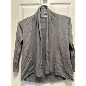 Zara Small knit Gray Cardigan open front long sleeve S sweater Nice top